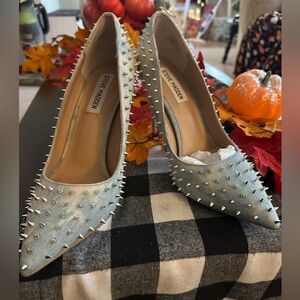 Steve Madden Denim Studded Y2K pumps